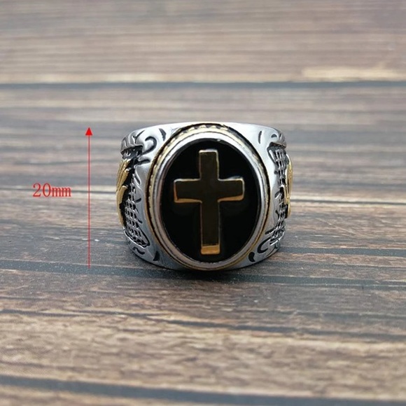 NEW Holy Spirit Prayer Christian Cross Jesus Ring - Picture 8 of 8